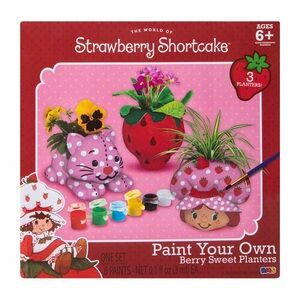 Strawberry Shortcake Paint Your Own Planters Set NWT